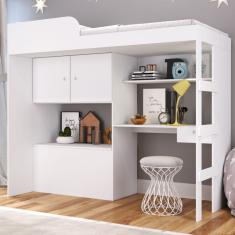 Cama Infantil Lion 3 Portas Cm9090 Branco - Art In Móveis