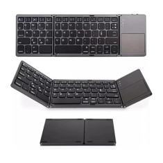 BDNET, Mini Teclado Dobrável Bluetooth Touchpad Pc Notebook Tablet