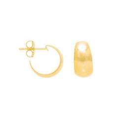 Brinco Rommanel Banhado Ouro Pequena Argola Larga Lisa 524526, 0