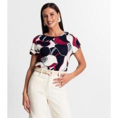 Blusa Rovitex Estampada Feminina-Feminino