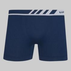 Cueca Lupo Boxer Microfibra Sem Costura 00671, Azul marinho, P