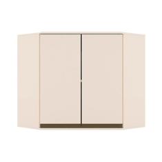 Armário Aéreo Cozinha Modulado Canto Oblíquo Connect 2 Portas 83cm Off White - Henn