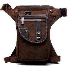 Bolsa de perna para exterior, pacote de coxa, pacote de cintura de nylon vintage, bolsa de perna masculina casual, equipamento de pochete, bolsa de coxa, tronco, quadril ou bumbum, bolsa de