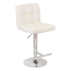Banco Alto Para Bar Giratório Banqueta 113X45Cm - Branco