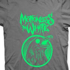 Camiseta Motionless In White Chumbo e Verde em Silk 100% Algodão