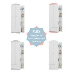 Quarto Completo Guarda-roupa/cômoda/berço João E Maria Fg3018 Branco/colorido
