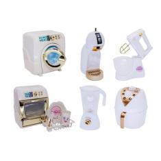 Kit Cozinha Infantil Brinquedo Menina Eletrodomestico Branco