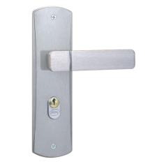 Fechadura para Porta de Entrada Externa com Espelho Capri 40mm MGM Alumínio