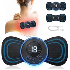 Mini Massageador Elétrico Portátil Cervical EMS Alivia Dores Corpo Pescoço