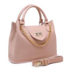 Bolsa Tiracolo Elegante Com Corrente Alça Transversal Removível E Bolso Externo-Feminino