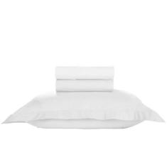 Jogo de Cama Solteiro Liso 300 Fios Nova América, Branco