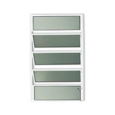 Janela de Alumínio Basculante 100x40cm Vidro Mini Boreal Plus Brimak