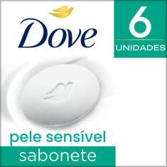 Sabonete em Barra Dove Pele Sensível 90 g 6 unidades