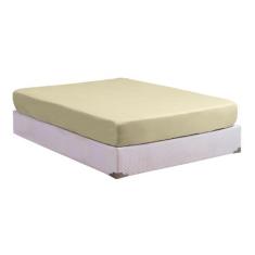 Lençol Casal 01 Peça com Elástico Cama Box Percal 200 Fios Algodão - N