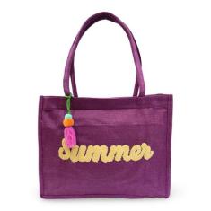 Bolsa Feminina de Praia Piscina com cores Vivas + Pompom - Royal Style