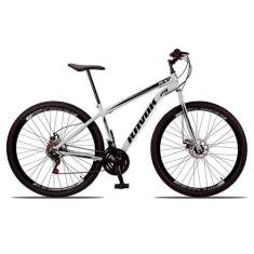 Bicicleta Aro 29 Freio A Disco Traseiro Shimano Aço 21 Velocidades Bra