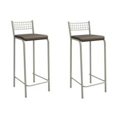 Conjunto 2 Banquetas com Encosto Gênova - Kappesberg