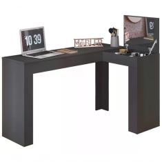 Escrivaninha Penteadeira De Canto 3003029 Preto Mbl Preto