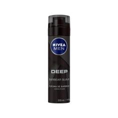 Espuma de Barbear Nivea Men Deep 200ml, 1, 200ml