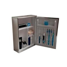 Armário de Alumínio Banheiro Sobrepor 1 Porta 29X38CM Steel