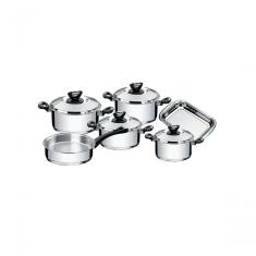 Jogo De Panelas 6 Pecas Aco Inox Solar