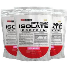 Kit 3X Optimum Isolate Whey Protein 900G - Bodybuilders