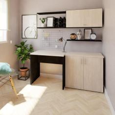 Mesa Reta Corp 25mm 80 cm Bramov Móveis Preto