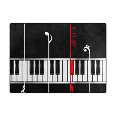 ColourLife Tapetes de área leve e macio tapete de piano musical para  crianças, sala de jogos, piso de madeira, sala de estar, 203 x 147 cm em  Promoção é no Buscapé