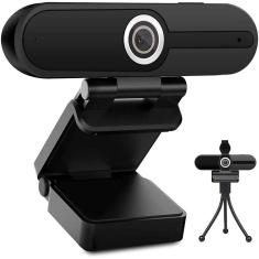 Webcam 4K HD com microfone, câmera web de computador USB de 8MP com obturador de privacidade e tripé, Pro Streaming Webcam PC Cam Mac Desktop Laptop p