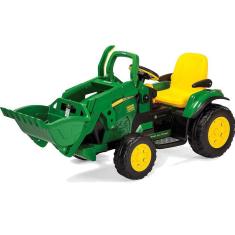 Trator Eletrico Peg Perego John Deere Ground Loader 12V Verde