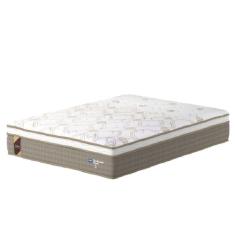 Colchão Casal Molas Ensacadas Guarda Costas Alameda 138x188x30cm Marrom-branco Probel Marrom-branco