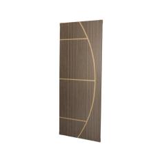 Kit com 2 Folhas de Porta Madeira Decorada 210x70cm Espessura 3,5cm Neblina Mgm Carvalho Quebec