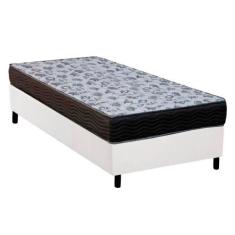 Cama Box Solteiro: Colchão Anatômico Ortobom D33/EP Fort Tech ISO 100 