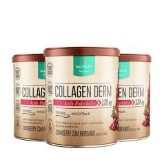 kit Collagen Derm (330g) Nutrify Cramberry c/ Morango 3 unidades