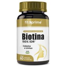 Biotina 150% Cabelos Unhas Firmeza & Crescimento 60 Cápsulas - Fitopri