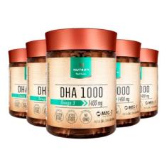 Kit 5 Ômega 3 DHA 1000 Nutrify 120 Cápsulas