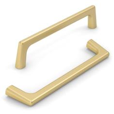 KNOKLOCK Pacote com 10 puxadores de armário de cozinha de 128 mm (5 pol.) Puxadores de armário de cozinha dourados escovados puxadores de gaveta para armário de guarda-roupa