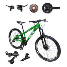 Bicicleta Aro 26 Vikingx Tuff 25 Cambio Shimano Traseiro Dianteiro / T