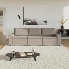 Sofá Modular 1 Módulo Direito 1 Módulo Central 1 Módulo Esquerdo Zen Cabecasa Madeiramadeira