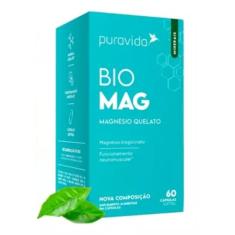 Bio Mag - Magnésio Quelato - 60 Capsulas - Puravida