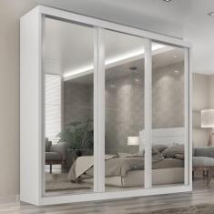 Guarda Roupa Casal Sevilha C/ 3 Esp - Tonielque Móveis, Branco