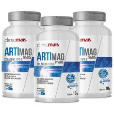 Colágeno Tipo Ii Artimag 30 Cápsulas De 600Mg Kit Com 3