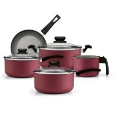 Panelux Jogo de Panelas 5 peças Cereja Premium