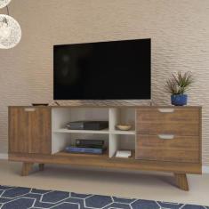 Rack Michigan Pinho/Off White para TV até 60 Polegadas 4 Portas 02 Gav
