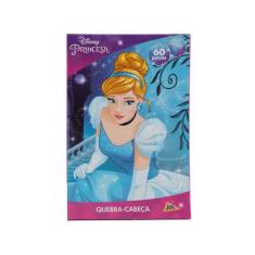 Quebra-cabeça Princesa Cinderela 60 peças - Tosyter - Toyster Brinqued