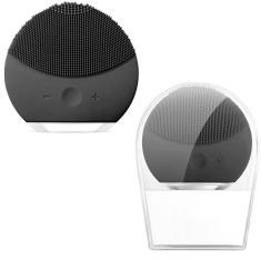 Esponja Mini Elétrica Massageadora Para Limpeza Facial Preto