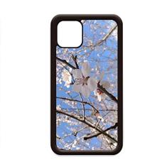 Capa fotográfica de ramo de flor de cerejeira para iPhone 12 Pro Max para Apple Mini Mobile Case Shell