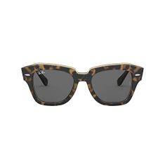 Óculos de Sol Ray-Ban State Street 0RB2186 1292B1 Tam 49 / Marrom - Lentes Cinza Escuro