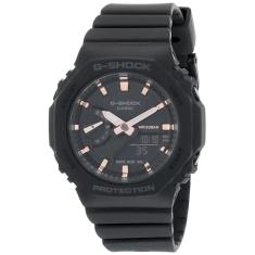 Relógio feminino analógico G-Shock GMA-S2100-1ADR, preto, pulseira, Preto, alça