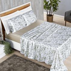 Jogo de Lençol Queen Cetim Amira 4 peças Marfim